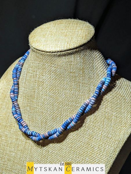 Ceramic necklace, women's jewelry made of natural ceramics. Necklace. Art. 208