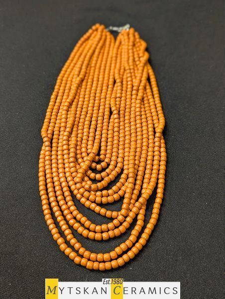 Ceramic necklace, women's jewelry made of natural ceramics. Necklace. Art. 405