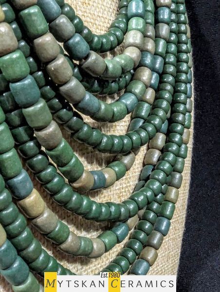 Ceramic necklace, women's jewelry made of natural ceramics. Necklace. Art. 322