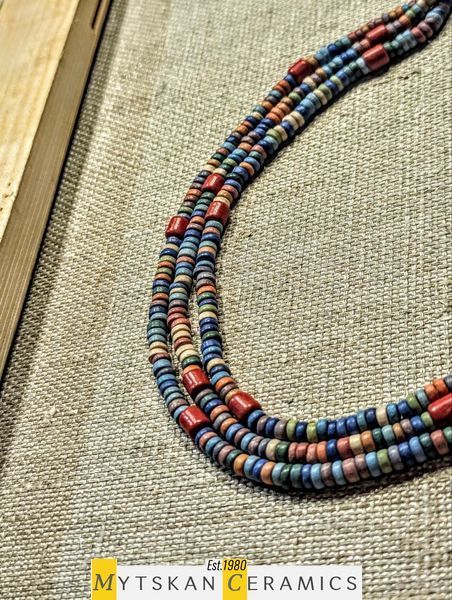 Ceramic necklace, women's jewelry made of natural ceramics. Necklace. Art. 165