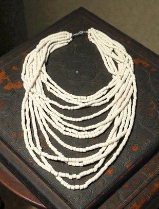 Ceramic necklace, women's jewelry made of natural ceramics. Necklace. Art. 259