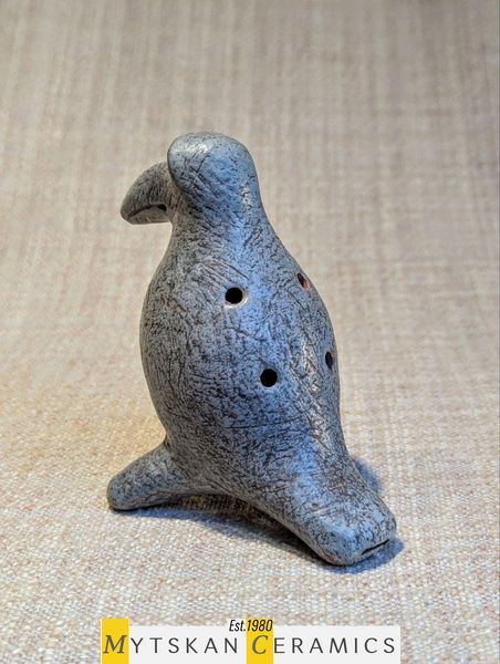 Керамічна музична скульптурка-окарина у формі птаха. Птах. Арт. 45 птаха 45 фото