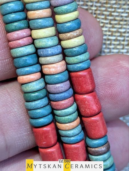 Ceramic necklace, women's jewelry made of natural ceramics. Necklace. Art. 120
