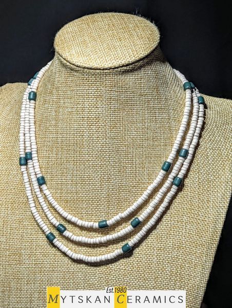 Ceramic necklace, women's jewelry made of natural ceramics. Necklace. Art. 167