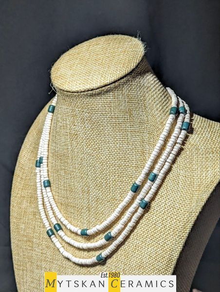 Ceramic necklace, women's jewelry made of natural ceramics. Necklace. Art. 167