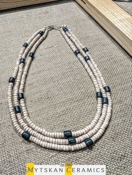 Ceramic necklace, women's jewelry made of natural ceramics. Necklace. Art. 167