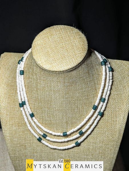 Ceramic necklace, women's jewelry made of natural ceramics. Necklace. Art. 167