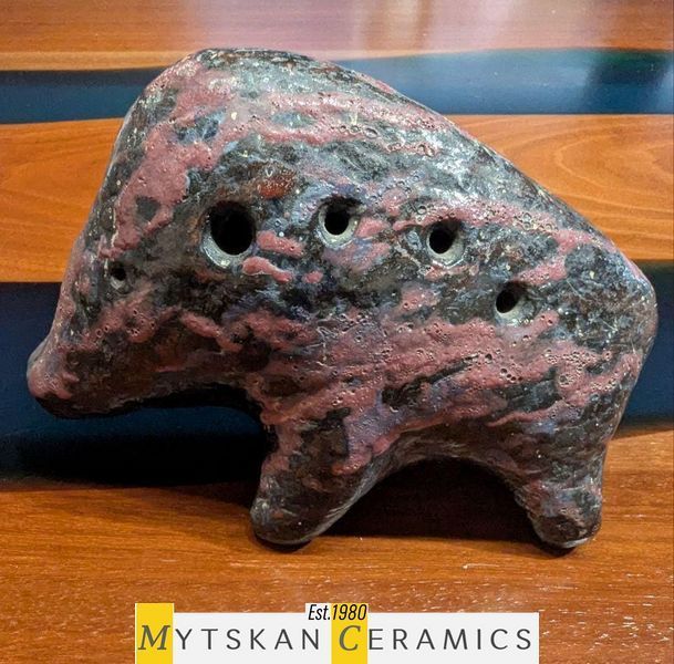 Керамічна музична скульптурка-окарина у формі дивовижного створіння. Дивовижа. Арт. 1 дивовижа 1 фото