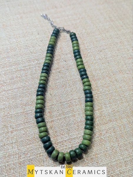 Ceramic necklace, women's jewelry made of natural ceramics. Necklace. Art. 291