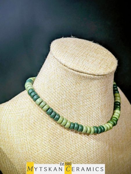 Ceramic necklace, women's jewelry made of natural ceramics. Necklace. Art. 291