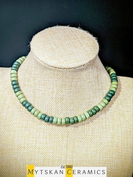 Ceramic necklace, women's jewelry made of natural ceramics. Necklace. Art. 291