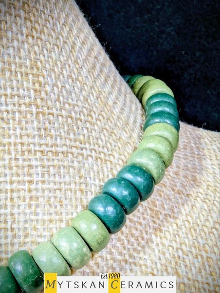 Ceramic necklace, women's jewelry made of natural ceramics. Necklace. Art. 291