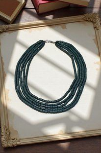 Ceramic necklace, women's jewelry made of natural ceramics. Necklace. Art. 219