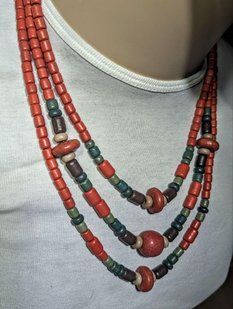 Ceramic necklace, women's jewelry made of natural ceramics. Necklace. Art. 62