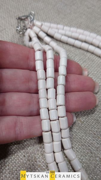 Ceramic necklace, women's jewelry made of natural ceramics. Necklace. Art. 327