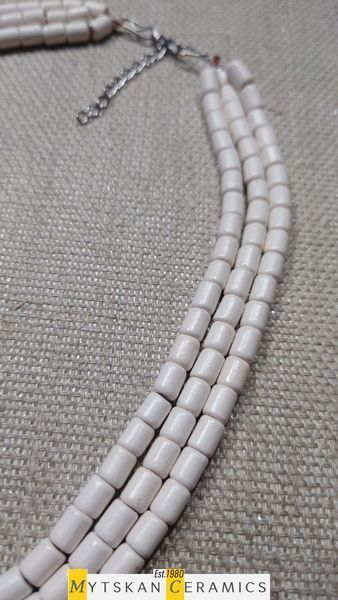 Ceramic necklace, women's jewelry made of natural ceramics. Necklace. Art. 327