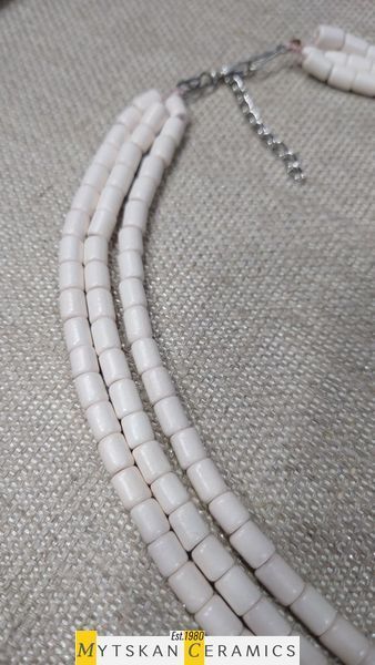 Ceramic necklace, women's jewelry made of natural ceramics. Necklace. Art. 327