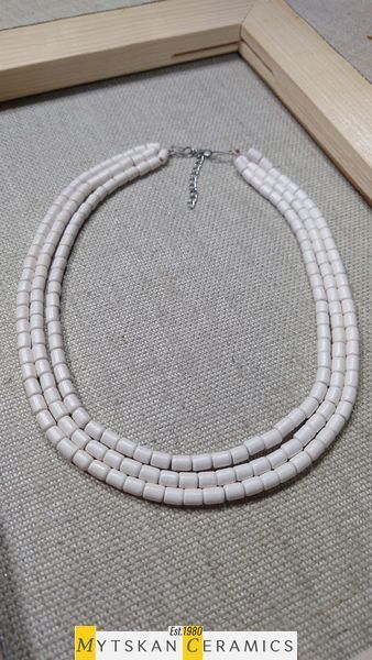 Ceramic necklace, women's jewelry made of natural ceramics. Necklace. Art. 327