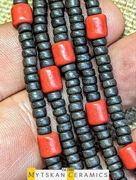 Ceramic necklace, women's jewelry made of natural ceramics. Necklace. Art. 214