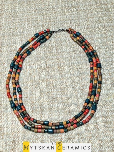 Ceramic necklace, women's jewelry made of natural ceramics. Necklace. Art. 169