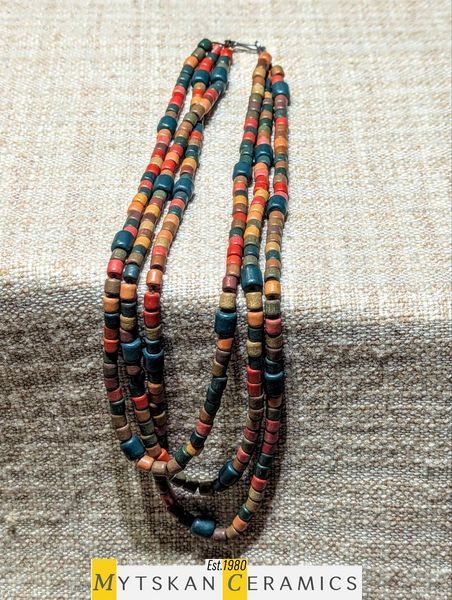 Ceramic necklace, women's jewelry made of natural ceramics. Necklace. Art. 169