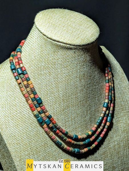Ceramic necklace, women's jewelry made of natural ceramics. Necklace. Art. 169