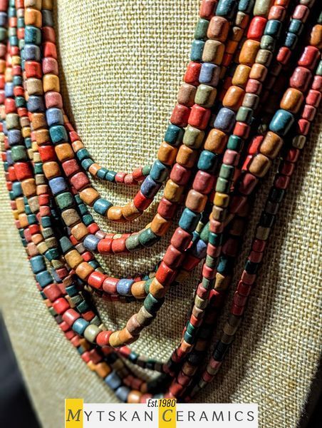 Ceramic necklace, women's jewelry made of natural ceramics. Necklace. Art. 262