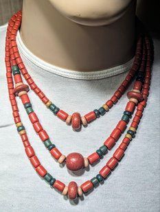 Ceramic necklace, women's jewelry made of natural ceramics. Necklace. Art. 61