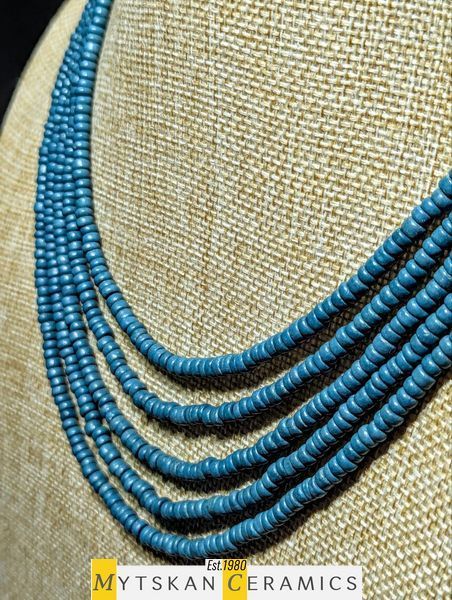 Ceramic necklace, women's jewelry made of natural ceramics. Necklace. Art. 175