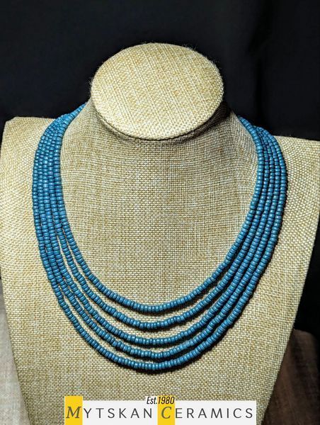Ceramic necklace, women's jewelry made of natural ceramics. Necklace. Art. 175