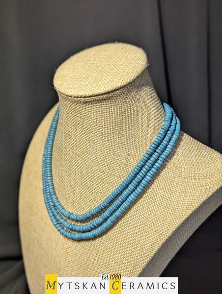Ceramic necklace, women's jewelry made of natural ceramics. Necklace. Art. 220