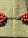 Ceramic necklace, women's jewelry made of natural ceramics. Necklace. Art. 12