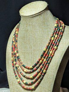 Ceramic necklace, women's jewelry made of natural ceramics. Necklace. Art. 176
