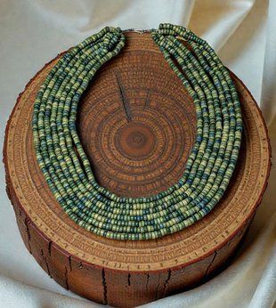 Ceramic necklace, women's jewelry made of natural ceramics. Necklace. Art. 15
