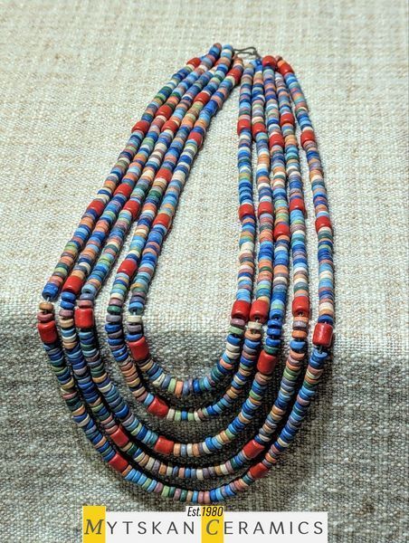 Ceramic necklace, women's jewelry made of natural ceramics. Necklace. Art. 128