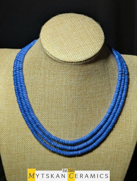 Ceramic necklace, women's jewelry made of natural ceramics. Necklace. Art. 221