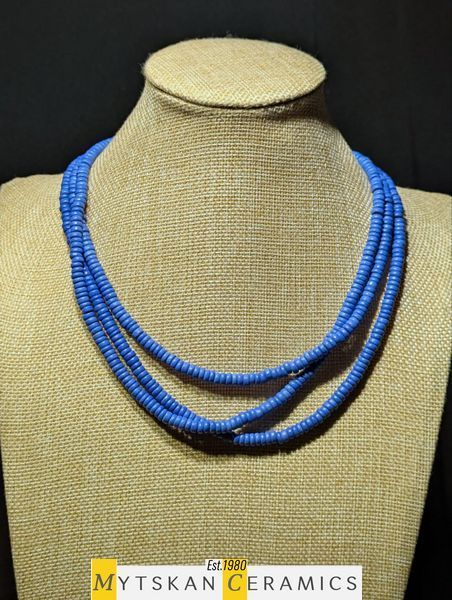 Ceramic necklace, women's jewelry made of natural ceramics. Necklace. Art. 221