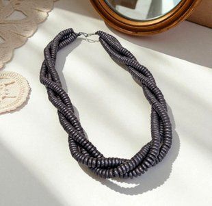 Ceramic necklace, women's jewelry made of natural ceramics. Necklace. Art. 177