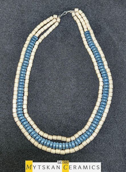 Ceramic necklace, women's jewelry made of natural ceramics. Necklace. Art. 14