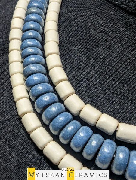Ceramic necklace, women's jewelry made of natural ceramics. Necklace. Art. 14
