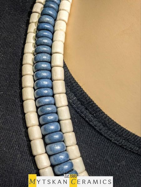 Ceramic necklace, women's jewelry made of natural ceramics. Necklace. Art. 14