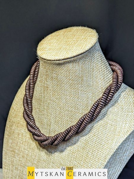 Ceramic necklace, women's jewelry made of natural ceramics. Necklace. Art. 177