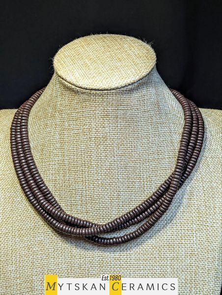 Ceramic necklace, women's jewelry made of natural ceramics. Necklace. Art. 177