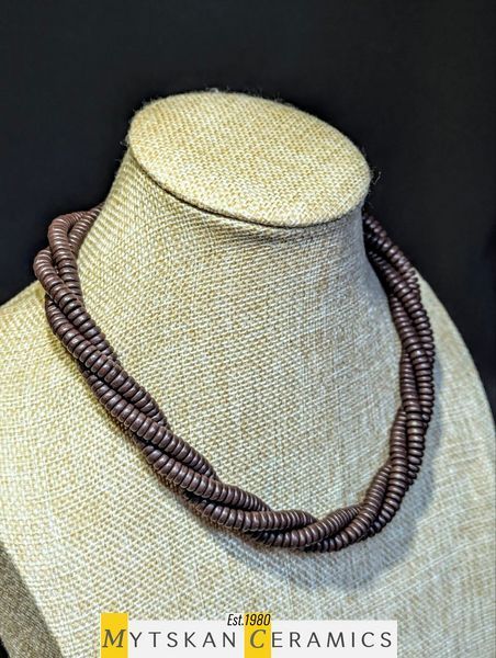 Ceramic necklace, women's jewelry made of natural ceramics. Necklace. Art. 177