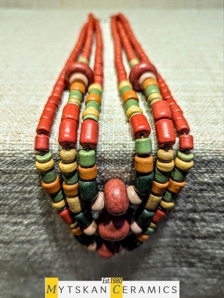 Ceramic necklace, women's jewelry made of natural ceramics. Necklace. Art. 56