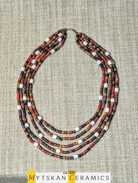 Ceramic necklace, women's jewelry made of natural ceramics. Necklace. Art. 130