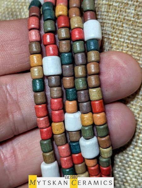 Ceramic necklace, women's jewelry made of natural ceramics. Necklace. Art. 130