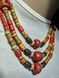 Ceramic necklace, women's jewelry made of natural ceramics. Necklace. Art. 56